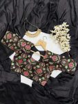 TRENDING FANDY SILK PLAIN SAREE WITH SEQUENCE EMBROIDERY WORK STITCHED BLOUSE PARTY WEAR WHOLESALE PRICE ETHNIC GARMENT (3)