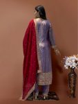 TRENDING FENDY SILK EMBROIDERY CODING SEQUENCE WORK TOP BOTTOM WITH DUPATTA PARTY WEAR WHOLESALE PRICE ETHNIC GARMENT (3)