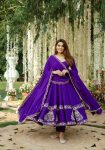 TRENDING GEORGETTE EMBROIDERY SEQUENCE WORK GOWN BOTTOM WITH DUPATTA PARTY WEAR WHOLESALE PRICE ETHNIC GARMENT (3)