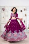 TRENDING GEORGETTE EMBROIDERY SEQUENCE WORK LEHENGA CHOLI WITH DUPATTA PARTY WEAR WHOLESALE PRICE ETHNIC GARMENT (6)