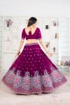 TRENDING GEORGETTE EMBROIDERY SEQUENCE WORK LEHENGA CHOLI WITH DUPATTA PARTY WEAR WHOLESALE PRICE ETHNIC GARMENT (6)