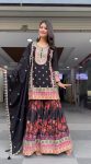 TRENDING GEORGETTE EMBROIDERY SEQUENCE WORK TOP SHARARA WITH DUPATTA PARTY WEAR WHOLESALE PRICE ETHNIC GARMENT (4)