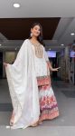 TRENDING GEORGETTE EMBROIDERY SEQUENCE WORK TOP SHARARA WITH DUPATTA PARTY WEAR WHOLESALE PRICE ETHNIC GARMENT (6)