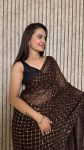 TRENDING GEORGETTE SEQUENCE WORK SAREE WITH UNSTITCHED BLOUSE PARTY WEAR WHOLESALE PRICE ETHNIC GARMENT (6)
