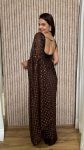 TRENDING GEORGETTE SEQUENCE WORK SAREE WITH UNSTITCHED BLOUSE PARTY WEAR WHOLESALE PRICE ETHNIC GARMENT (6)