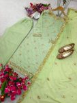 TRENDING JIMMY CHOO EMBROIDERY SEQUENCE WORK TOP PALAZZO WITH DUPATTA PARTY WEAR WHOLESALE PRICE ETHNIC GARMENT (4)