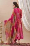TRENDING MUSLIN PRINTED EMBROIDERY LACE WORK GOWN BOTTOM WITH DUPATTA PARTY WEAR WHOLESALE PRICE ETHNIC GARMENT (16)
