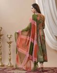 TRENDING MUSLIN PRINTED EMBROIDERY LACE WORK GOWN BOTTOM WITH DUPATTA PARTY WEAR WHOLESALE PRICE ETHNIC GARMENT (3)