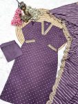 TRENDING MUSLIN PRINTED EMBROIDERY WORK TOP BOTTOM WITH DUPATTA PARTY WEAR WHOLESALE PRICE ETHNIC GARMENT (26)