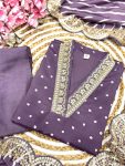 TRENDING MUSLIN PRINTED EMBROIDERY WORK TOP BOTTOM WITH DUPATTA PARTY WEAR WHOLESALE PRICE ETHNIC GARMENT (26)