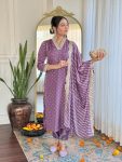 TRENDING MUSLIN PRINTED EMBROIDERY WORK TOP BOTTOM WITH DUPATTA PARTY WEAR WHOLESALE PRICE ETHNIC GARMENT (26)