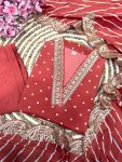 TRENDING MUSLIN PRINTED EMBROIDERY WORK TOP BOTTOM WITH DUPATTA PARTY WEAR WHOLESALE PRICE ETHNIC GARMENT (31)