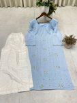 TRENDING RAYON EMBROIDERY FOIL THREAD WORK KURTI PALAZZO SET PARTY WEAR WHOLESALE PRICE ETHNIC GARMENT (18)