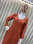 TRENDING RAYON EMBROIDERY FOIL THREAD WORK KURTI PALAZZO SET PARTY WEAR WHOLESALE PRICE ETHNIC GARMENT (10)