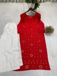 TRENDING RAYON EMBROIDERY FOIL THREAD WORK KURTI PALAZZO SET PARTY WEAR WHOLESALE PRICE ETHNIC GARMENT (14)