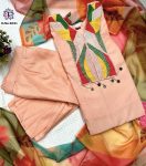 TRENDING RAYON SLUB EMBROIDERY WORK TOP BOTTOM WITH DUPATTA PARTY WEAR WHOLESALE PRICE ETHNIC GARMENT (6)