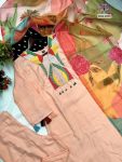 TRENDING RAYON SLUB EMBROIDERY WORK TOP BOTTOM WITH DUPATTA PARTY WEAR WHOLESALE PRICE ETHNIC GARMENT (6)