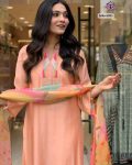TRENDING RAYON SLUB EMBROIDERY WORK TOP BOTTOM WITH DUPATTA PARTY WEAR WHOLESALE PRICE ETHNIC GARMENT (6)