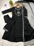 TRENDING SILK EMBROIDERY WORK TOP BOTTOM WITH DUPATTA PARTY WEAR WHOLESALE PRICE ETHNIC GARMENT (3)