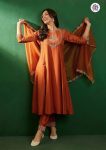 TRENDING SILK EMBROIDERY WORK TOP BOTTOM WITH DUPATTA PARTY WEAR WHOLESALE PRICE ETHNIC GARMENT (6)