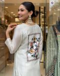 TRENDING VISCOSE CHANDERI SILK EMBROIDERY WORK TOP BOTTOM WITH DUPATTA PARTY WEAR WHOLESALE PRICE ETHNIC GARMENT (7)