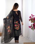 1 RICH LOOK CHANDERI SILK JACQUARD WORK WITH DIGITAL PRINTED TOP BOTTOM DUPATTA FESTIVE WEAR WHOLESALE PRICE ETHNIC GARMENT (8)