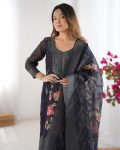 1 RICH LOOK CHANDERI SILK JACQUARD WORK WITH DIGITAL PRINTED TOP BOTTOM DUPATTA FESTIVE WEAR WHOLESALE PRICE ETHNIC GARMENT (8)
