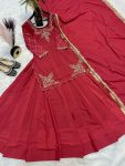 1DESIGNER CREEP SILK BEADS HAND WORK WITH SEQUENCE MULTI NEEDLE EMBROIDERY AND ZARI WORK TOP LEHENGA WITH DUPATTA WEDDING WEAR WHOLESALE PRICE ETHNIC GARMENT(51).jpeg