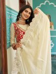 1DESIGNER FENDY PITA AND GOTA PATTI WORK SAREE WITH STITCHED BLOUSE PARTY WEAR WHOLESALE PRICE ETHNIC GARMENT (7)