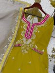 1DESIGNER GEORGETTE EMBROIDERY SEQUENCE WORK TOP PALAZZO WITH DUPATTA FESTIVE WEAR WHOLESALE PRICE ETHNIC GARMENT (18)