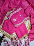 1DESIGNER MUSLIN COTTON EMBROIDERY WORK TOP BOTTOM WITH DUPATTA FESTIVE WEAR WHOLESALE PRICE ETHNIC GARMENT (12)