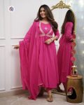 1DESIGNER MUSLIN COTTON EMBROIDERY WORK TOP BOTTOM WITH DUPATTA FESTIVE WEAR WHOLESALE PRICE ETHNIC GARMENT (12)