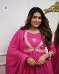 1DESIGNER MUSLIN COTTON EMBROIDERY WORK TOP BOTTOM WITH DUPATTA FESTIVE WEAR WHOLESALE PRICE ETHNIC GARMENT (12)