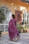 1DESIGNER VISCOSE COSMOS FOIL EMBROIDERY ZARI SEQUENCE WORK GOWN WITH DUPATTA FESTIVE WEAR WHOLESALE PRICE ETHNIC GARMENT (15)