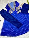 1FANCY GEORGETTE CODED EMBROIDERY AND REAL MIRROR LACE WORK TOP TUBE TOP WITH BOTTOM PARTY WEAR WHOLESALE PRICE ETHNIC GARMENT (5)