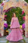 1FANCY GEORGETTE LATKAN WORK TOP SHARARA WITH DUPATTA FESTIVE WEAR WHOLESALE PRICE ETHNIC GARMENT (10)