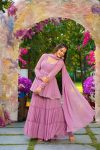 1FANCY GEORGETTE LATKAN WORK TOP SHARARA WITH DUPATTA FESTIVE WEAR WHOLESALE PRICE ETHNIC GARMENT (10)