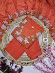 1FANCY RAYON SLUB EMBROIDERY WORK TOP BOTTOM WITH DUPATTA FESTIVE WEAR WHOLESALE PRICE ETHNIC GARMENT (15)