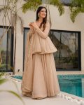 1FANCY TABBY ORGANZA MUKESH WORK PEPLUM TOP PALAZZO WITH DUPATTA PARTY WEAR WHOLESALE PRICE ETHNIC GARMENT (13)