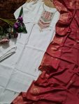 1FANCY VISCOSE BLEND SEQUENCE CODING EMBROIDERY WORK TOP BOTTOM WITH DUPATTA FESTIVE WEAR WHOLESALE PRICE ETHNIC GARMENT (8)