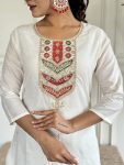 1FANCY VISCOSE BLEND SEQUENCE CODING EMBROIDERY WORK TOP BOTTOM WITH DUPATTA FESTIVE WEAR WHOLESALE PRICE ETHNIC GARMENT (8)