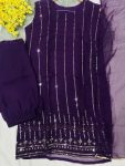 1LATEST GEORGETTE EMBROIDERY WORK TOP SHARARA WITH DUPATTA FESTIVE WEAR WHOLESLAE PRICE ETHNIC GARMENT (18)