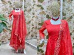 1NEW ARRIVAL CRUSH SILK EMBROIDERY SEQUENCE DESIGN WORK GOWN BOTTOM WITH DUPATTA FESTIVE WEAR WHOLESALE PRICE ETHNIC GARMENT (9)