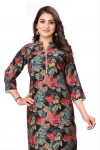 1NEW ARRIVAL ORGANZA FLOWERS PRINTED KURTI CASUAL WEAR WHOLESALE PRICE ETHNIC GARMENT (7)