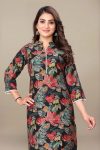 1NEW ARRIVAL ORGANZA FLOWERS PRINTED KURTI CASUAL WEAR WHOLESALE PRICE ETHNIC GARMENT (7)