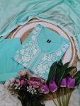 1NEW ARRIVAL PURE COTTON EMBROIDERY WORK TOP BOTTOM WITH DUPATTA FESTIVE WEAR WHOLESALE PRICE ETHNIC GARMENT (19)
