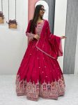 1RICH LOOK VICHITRA EMBROIDERY CODING SEQUENCE AND THREAD WORK LEHENGA CHOLI WITH DUPATTA FESTIVE WEAR WHOLESALE PRICE ETHNIC GARMENT (7)
