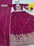 1RICH LOOK VICHITRA EMBROIDERY CODING SEQUENCE AND THREAD WORK LEHENGA CHOLI WITH DUPATTA WEDDING WEAR WHOLESALE PRICE ETHNIC GARMENT (13)