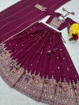 1RICH LOOK VICHITRA EMBROIDERY CODING SEQUENCE AND THREAD WORK LEHENGA CHOLI WITH DUPATTA WEDDING WEAR WHOLESALE PRICE ETHNIC GARMENT (13)