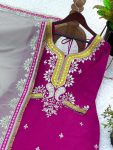 2DESIGNER GEORGETTE EMBROIDERY SEQUENCE WORK TOP PALAZZO WITH DUPATTA FESTIVE WEAR WHOLESALE PRICE ETHNIC GARMENT (14)